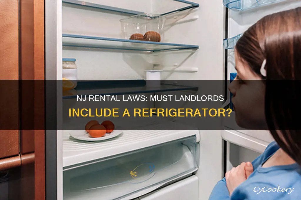 are landlord required to provide a refrigerator in nj