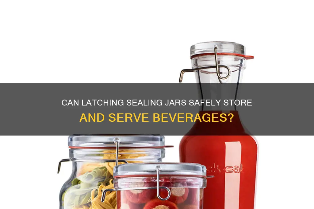 are latching sealing jars meant for drinks