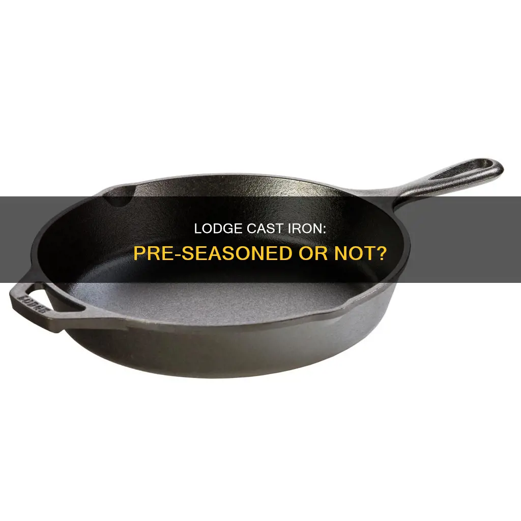 are lodge cast iron pans pre seasoned