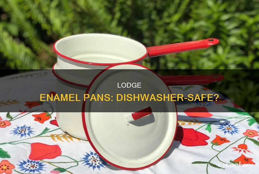 are lodge enamel pans dishwasher safe