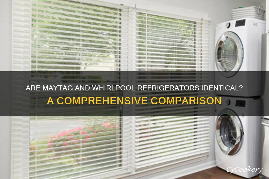 are maytag and whirlpool refrigerators the same