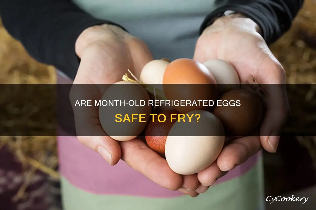 are month old refrigerated eggs safe if fried