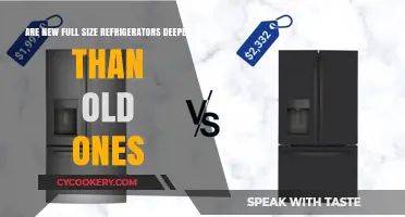Modern Full-Size Refrigerators: Deeper Dimensions Compared to Older Models?