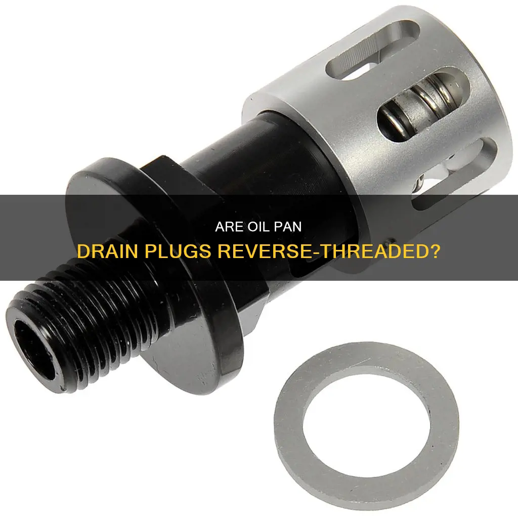 are oil pan drain plugs reverse threaded