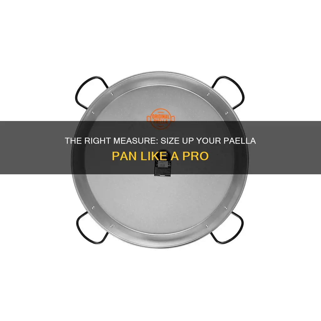 are paella pans measured from top or bottom