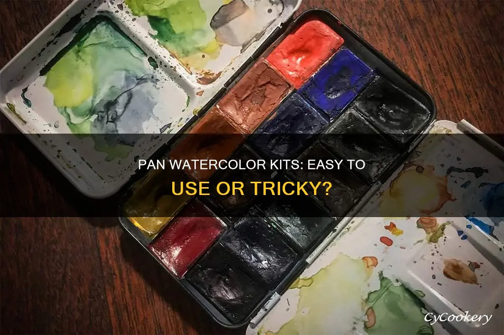 are pan watercolor kits supposed to be hard