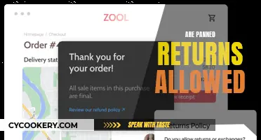 Returns Policy: Can You Return Panned Items?
