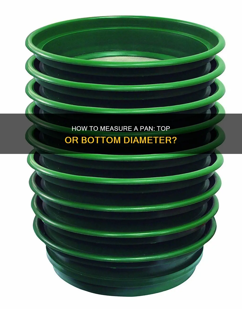 are pans measured by the top or bottom diameter