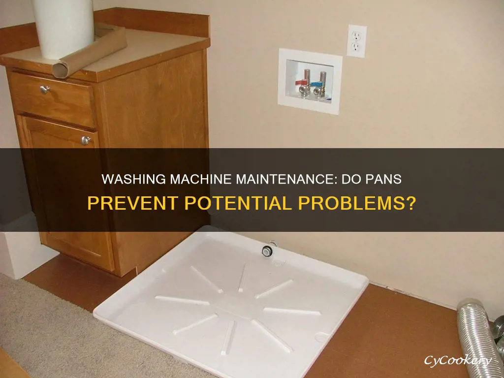 are pans required under washing machine code
