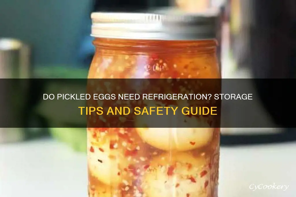 are pickled eggs supposed to be refrigerated