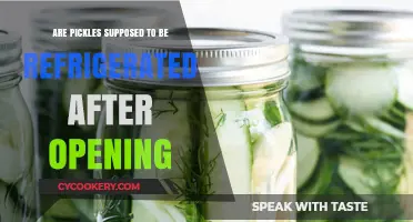 Should Pickles Be Refrigerated After Opening? Storage Tips Explained