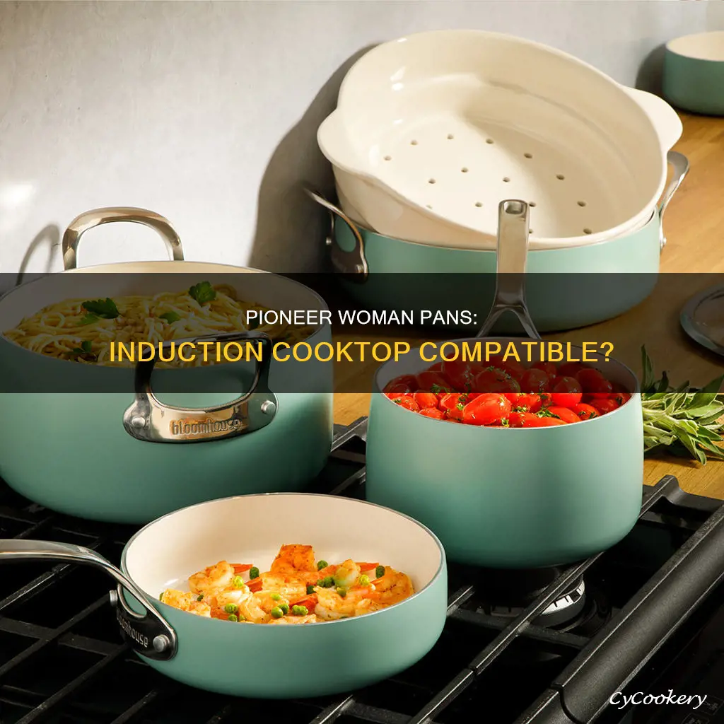 are pioneer woman pans able to work on induction cooktop