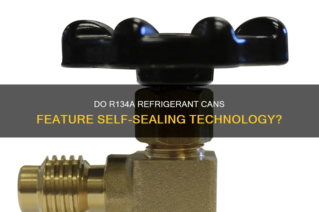 are r134a cans of refrigerant self sealing
