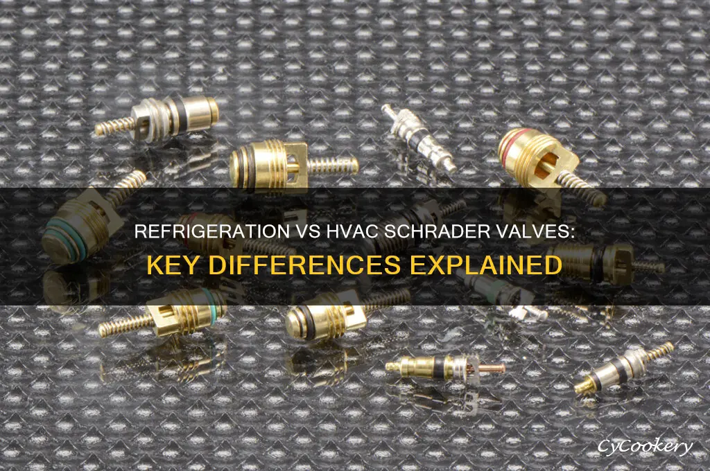 are refrigeration shrader valves different from hvac