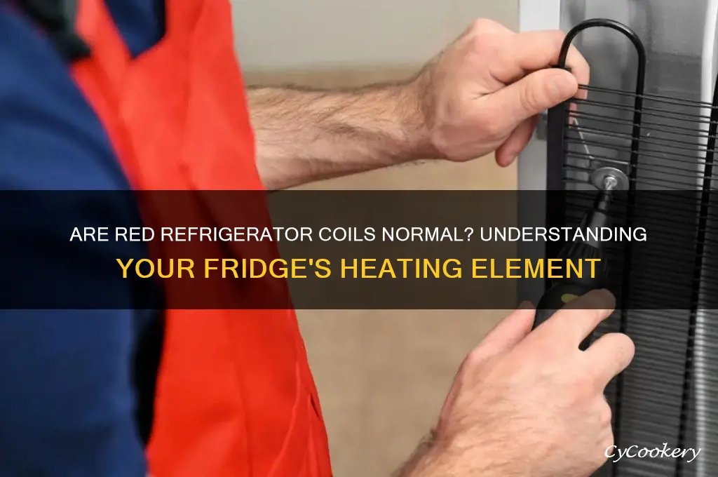 are refrigerator coils supposed to be red