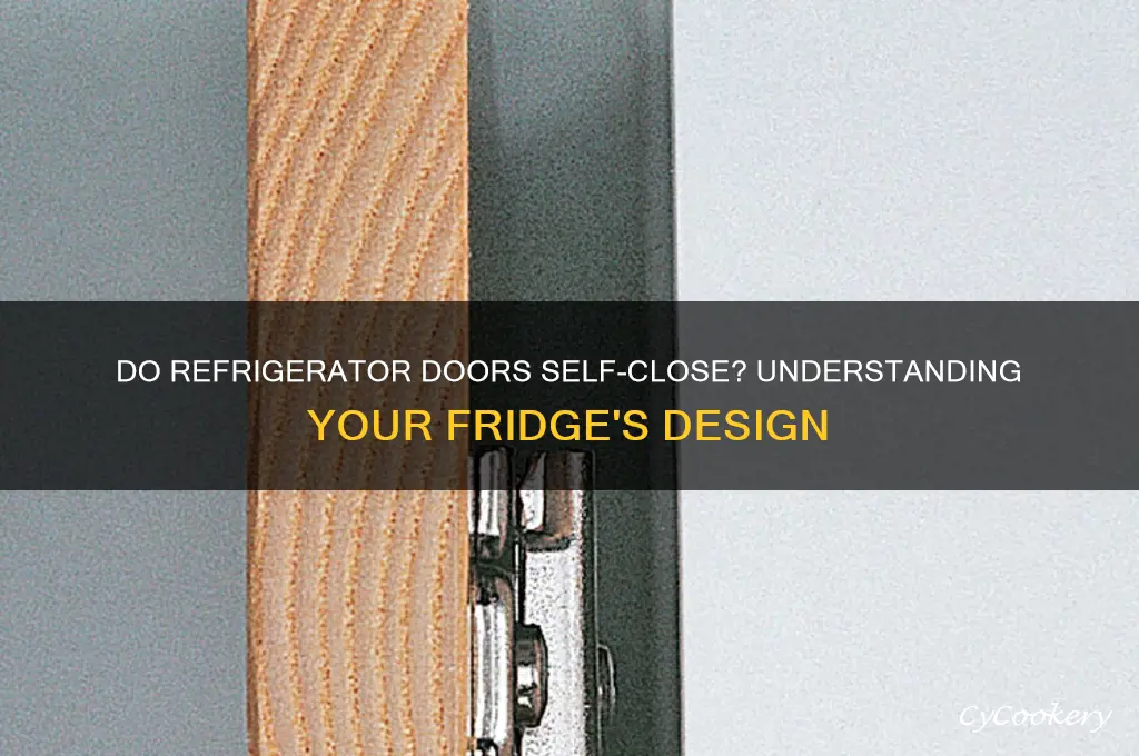 are refrigerator doors supposed to close by themselves