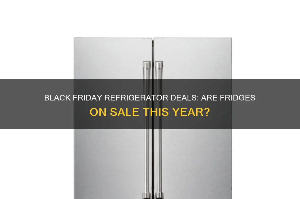 are refrigerators on sale on black friday