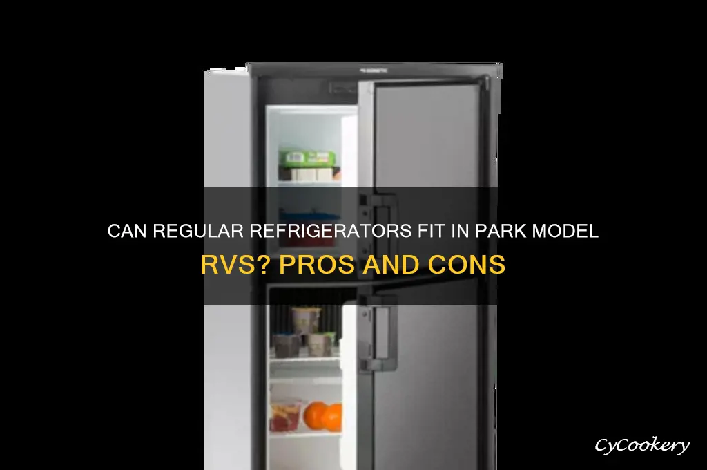are regular refrigerators in park model rv