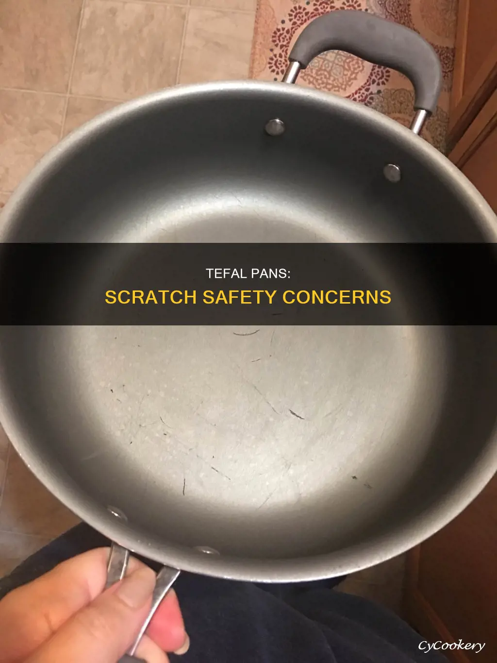 are scratched tefal pans safe