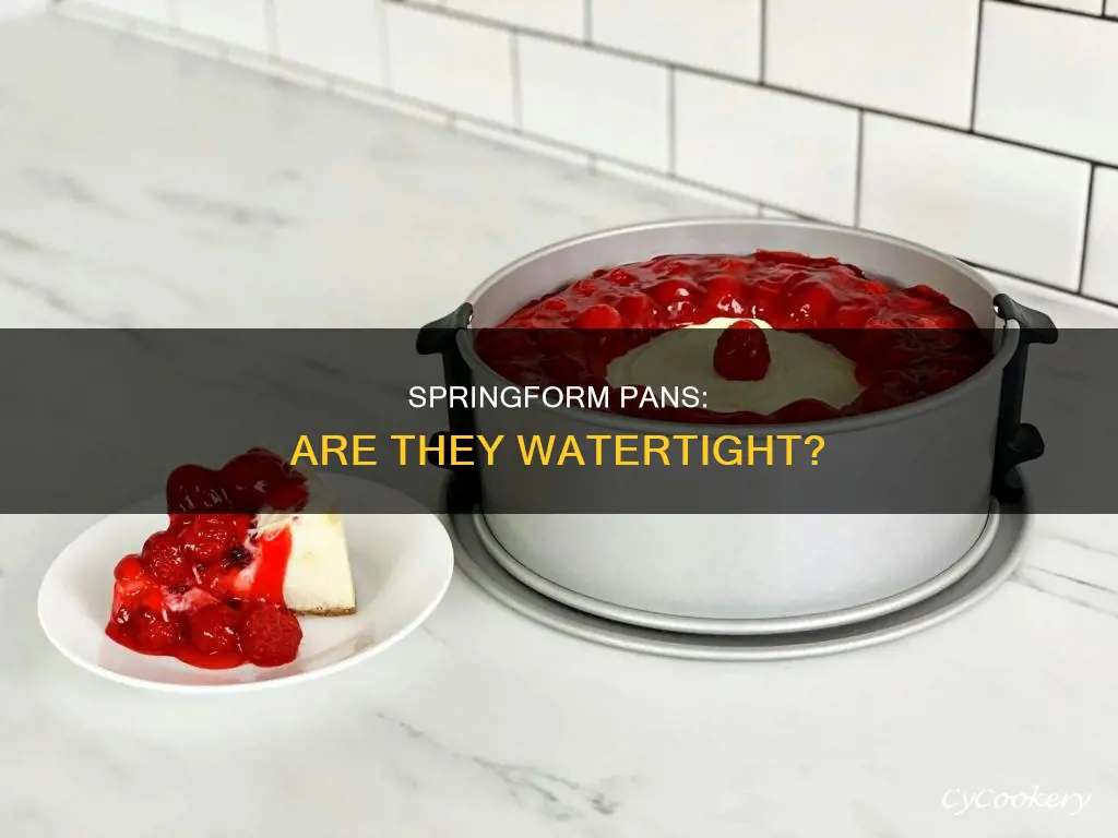are springform pans watertight