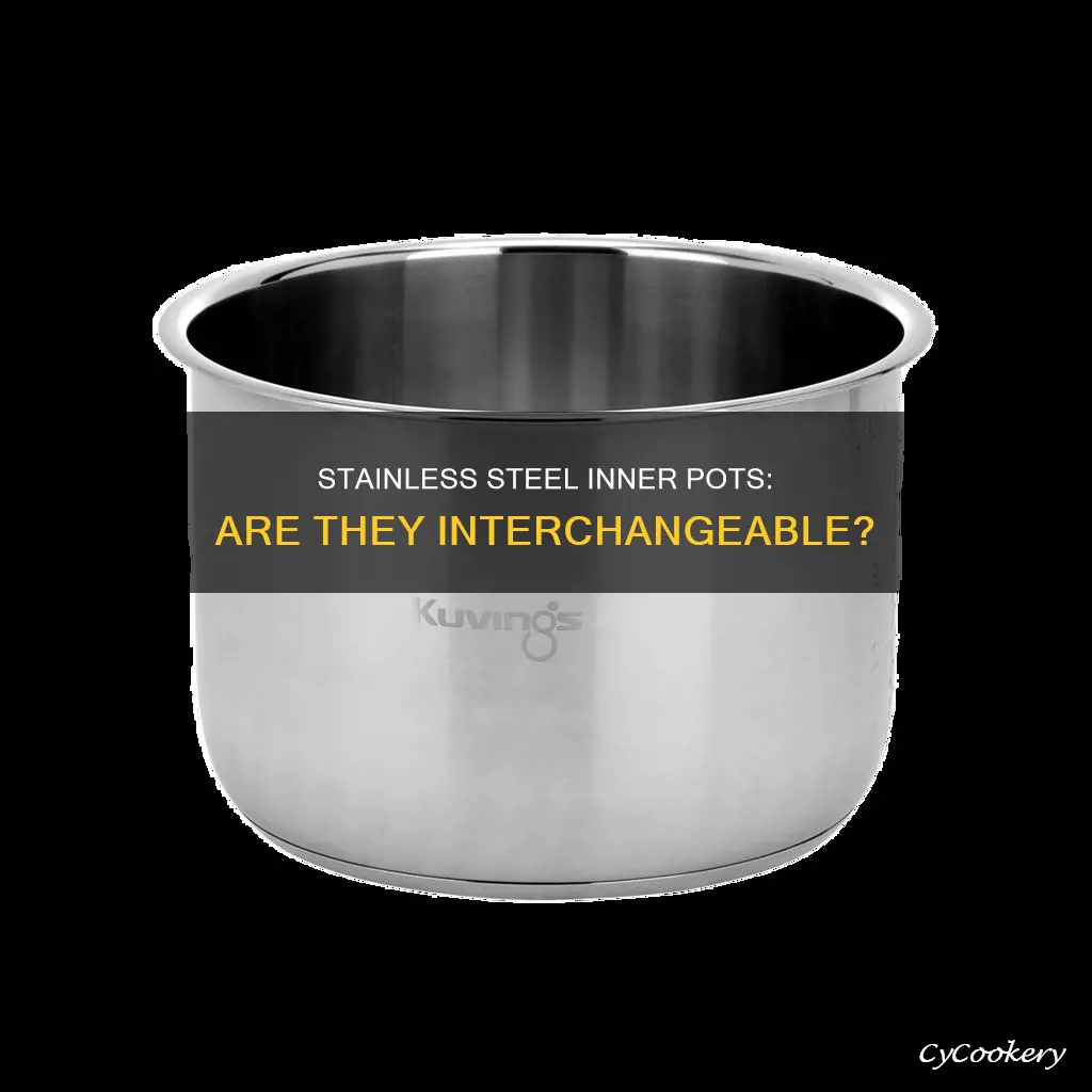 are stainless steel inner pot for pressure cooker interchangeable
