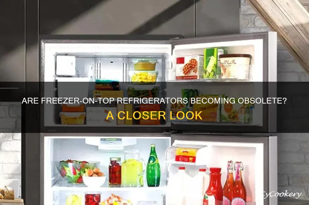 are standard freezer on top refrigerators disappesring