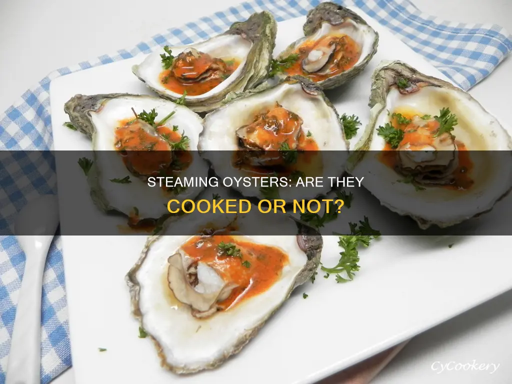 are steamed oysters cooked