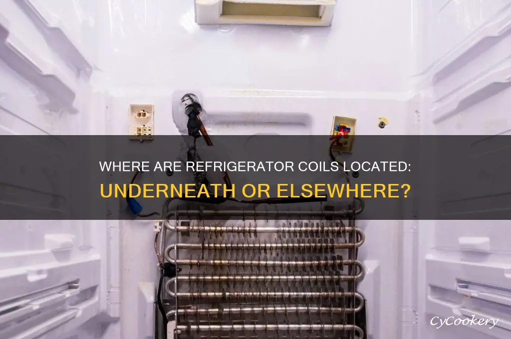 are the coils located underneath the refrigerator