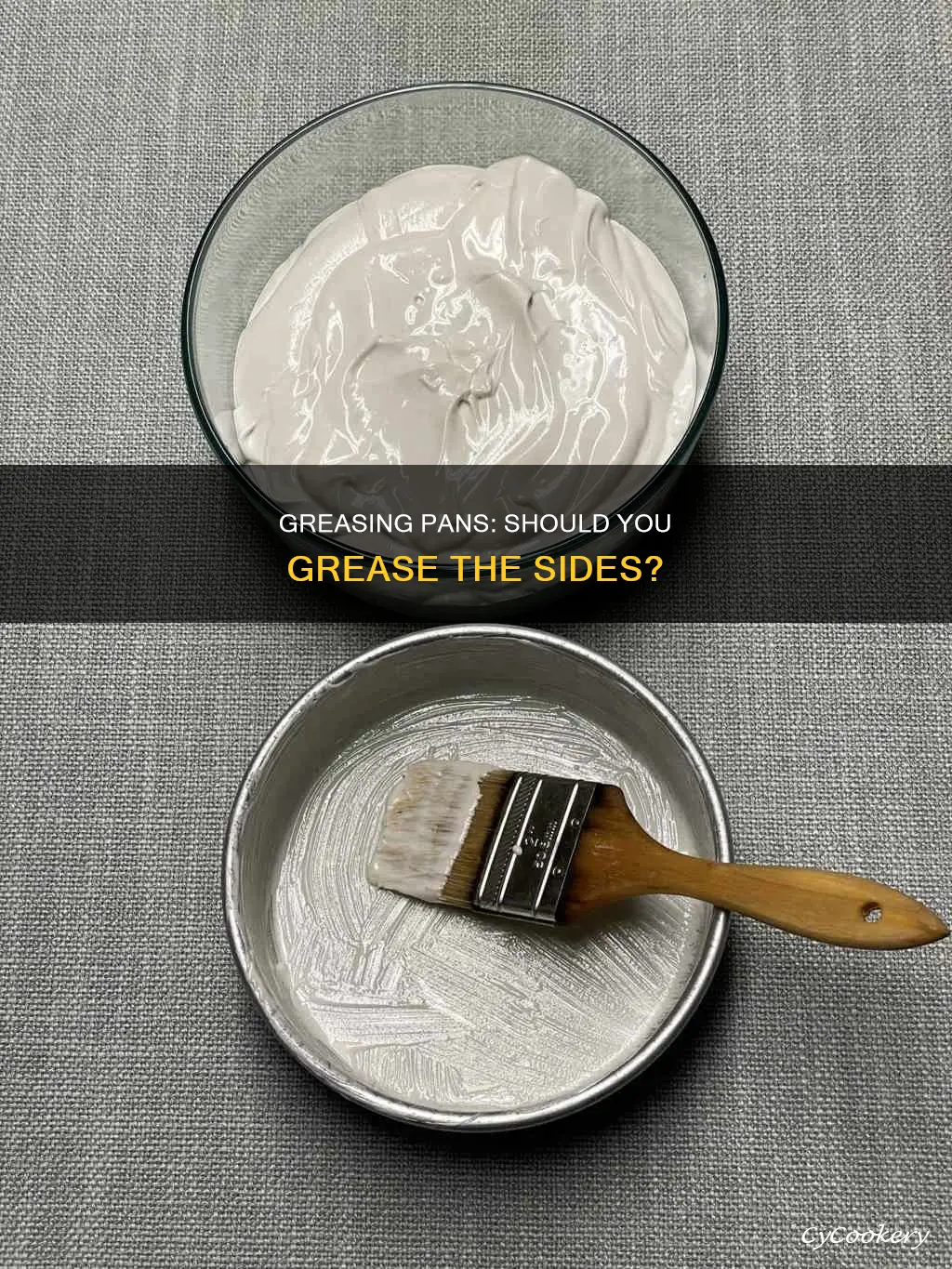 are the sides of a pan supposed to be greased