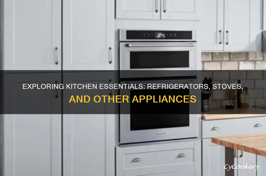 are there appliances refrigerator s and stroves
