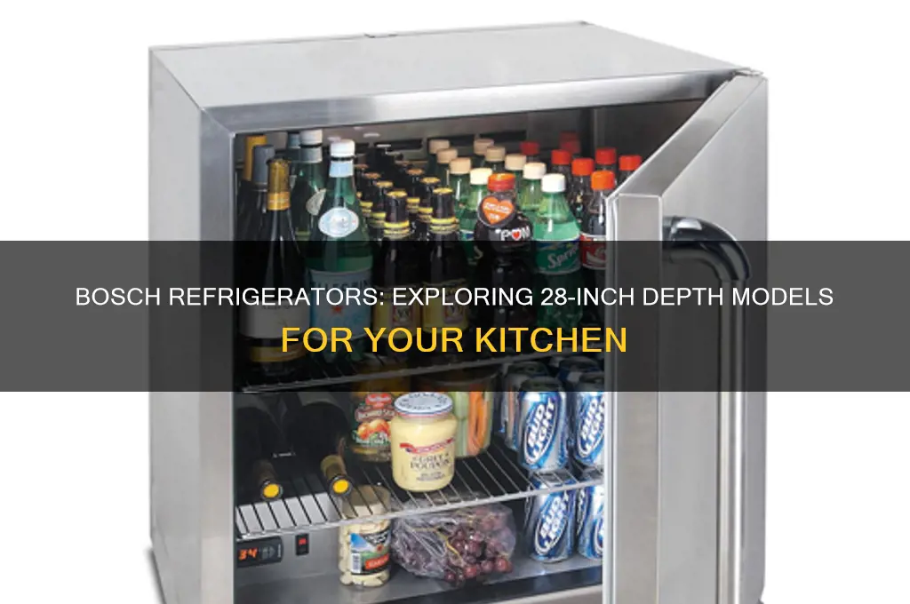 are there bosch refrigerators with a 28 inch depth