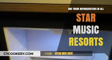 Do All-Star Music Resorts Include Refrigerators in Guest Rooms?