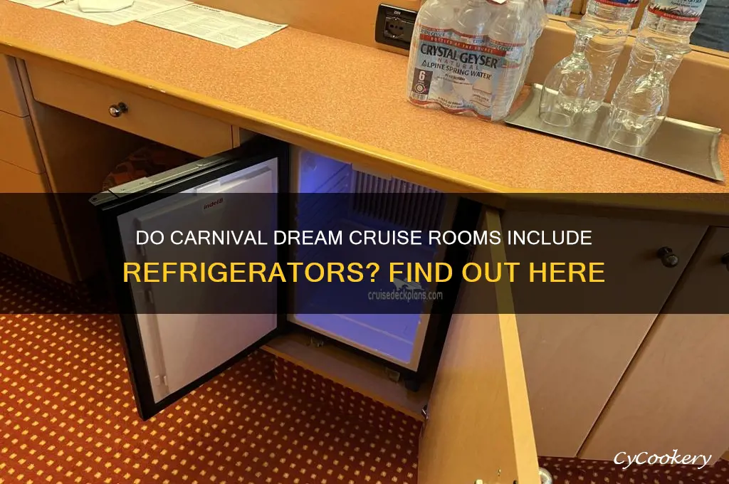 are there refrigerators in carnival cruise rooms dream