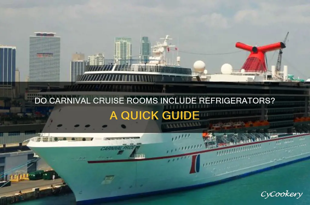 are there refrigerators in carnival cruise rooms