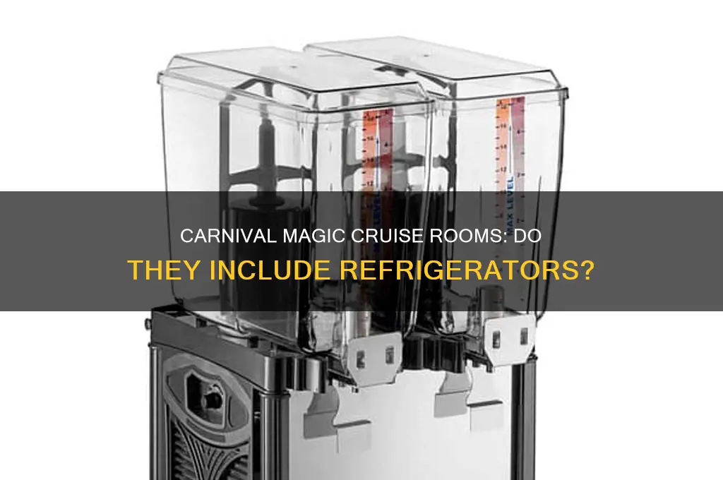 are there refrigerators in carnival magic cruise rooms