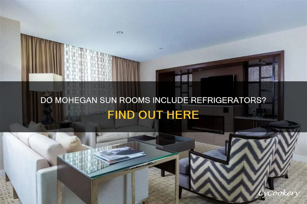 are there refrigerators in mohegan sun rooms