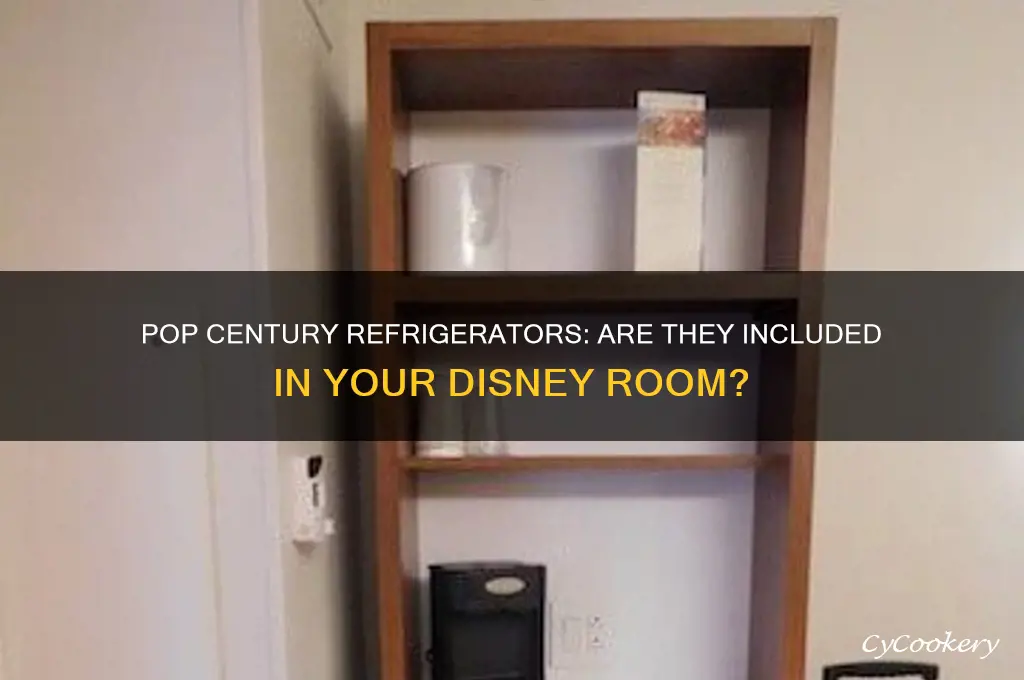 are there refrigerators in pop century rooms