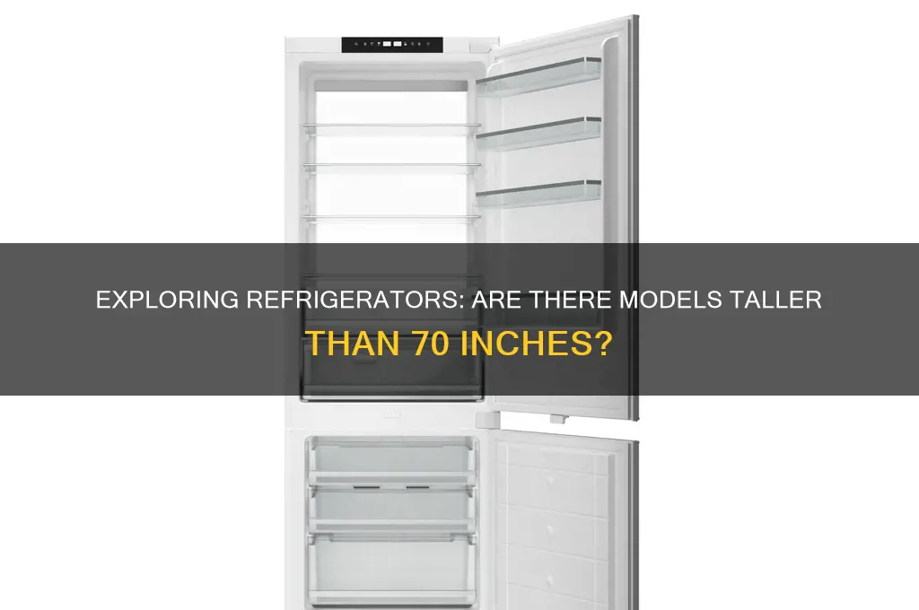 are there refrigerators taller than 70 inches