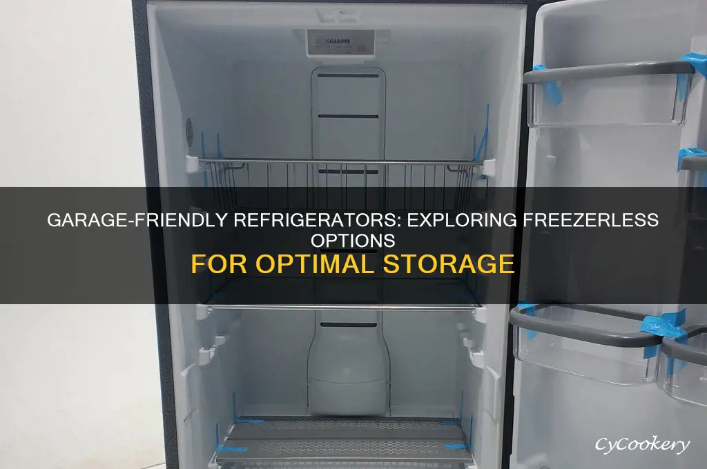 are there special freezerless refrigerators for garages
