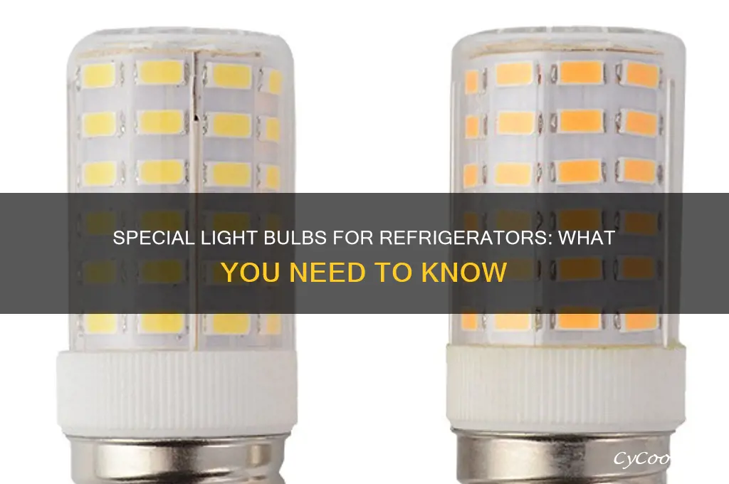 are there special light bulbs for refrigerators