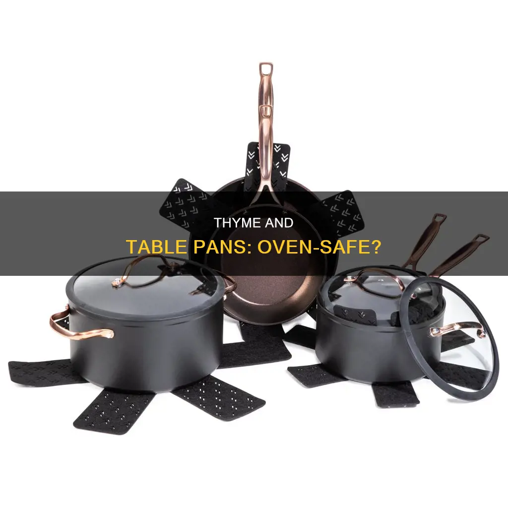 are thyme and table pans oven safe