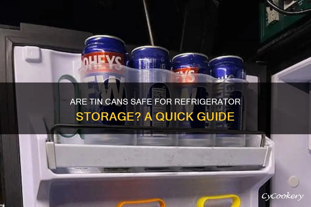 are tin cans safe to put in the refrigerator