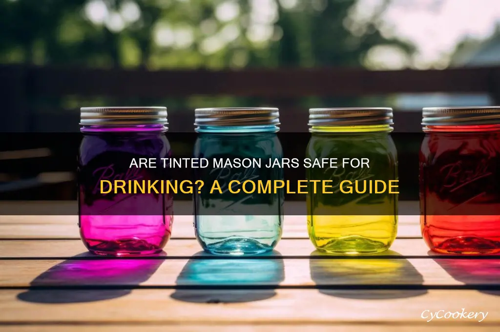 are tinted mason jars safe to drink from