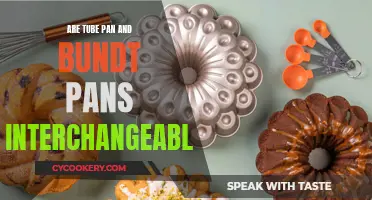 Tube Pan and Bundt Pan: Interchangeable Baking Options?
