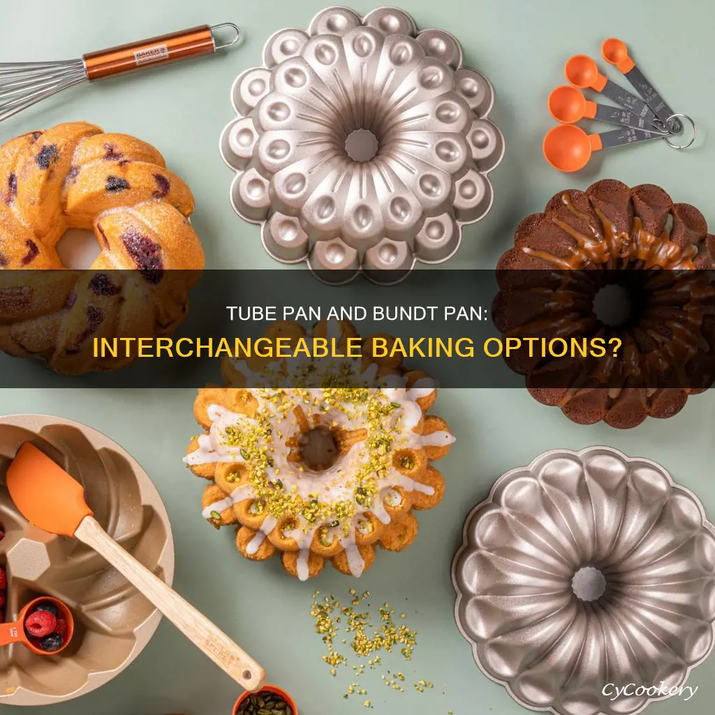 are tube pan and bundt pans interchangeable