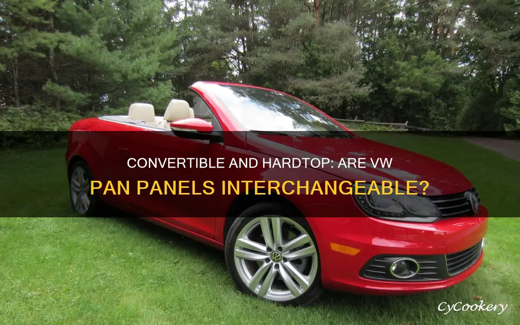 are vw convertible pans the same as hardtop