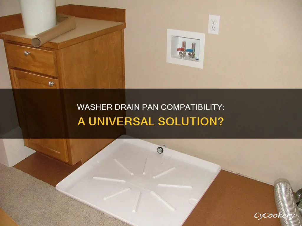are washer drain pans universal