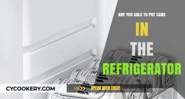 Can You Safely Store Cans in the Refrigerator? A Guide