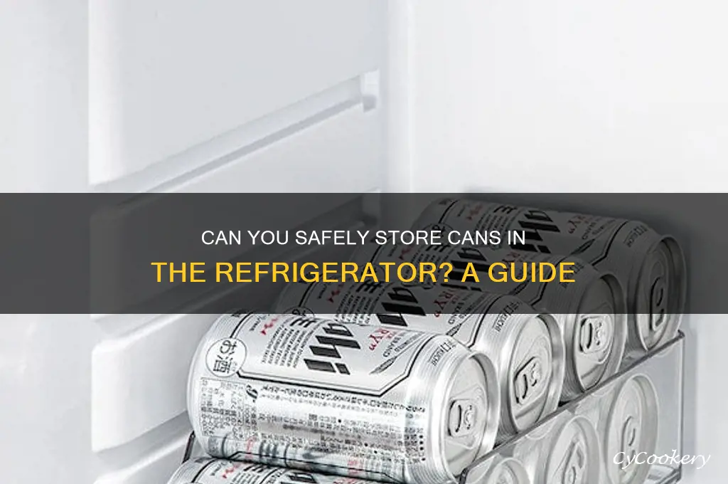 are you able to put cans in the refrigerator