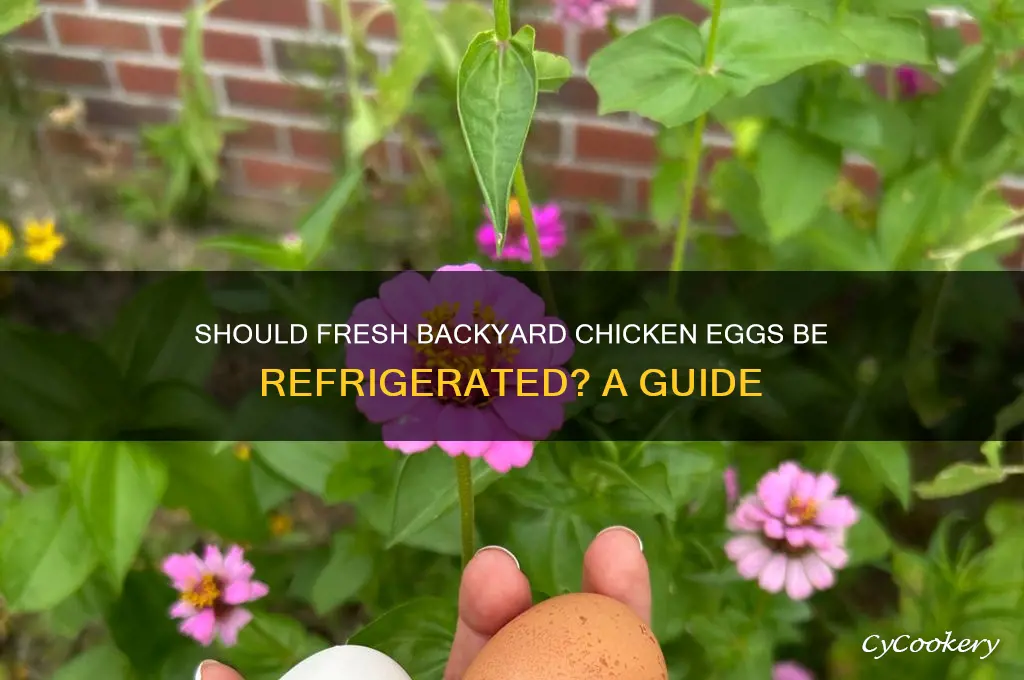 are you supposed refrigerate eggs gotten from your chickens